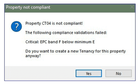 Property Not Compliant